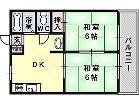 グルックハイム  ｜ 大阪府藤井寺市小山３丁目（賃貸アパート2DK・2階・40.00㎡） その2