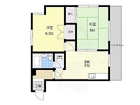 志紀ロイヤルハイツ  ｜ 大阪府八尾市志紀町２丁目（賃貸マンション2LDK・3階・50.00㎡） その2