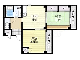 サンハイツ  ｜ 大阪府八尾市上尾町２丁目（賃貸アパート2LDK・2階・54.90㎡） その2