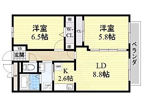 グランシャリオ  ｜ 大阪府羽曳野市南恵我之荘５丁目12番1号（賃貸マンション2LDK・2階・56.43㎡） その2