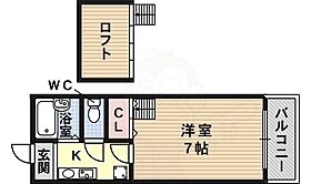 WITH 112  ｜ 大阪府羽曳野市碓井１丁目（賃貸アパート1K・2階・22.00㎡） その2