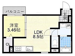 間取図画像 1LDK