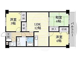 パレーシャル21 3LDKの間取図画像