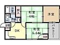 阪南グリーンハイツB棟4階3.4万円