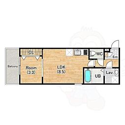 間取図画像 1LDK