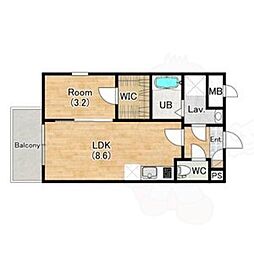 間取図画像 1LDK