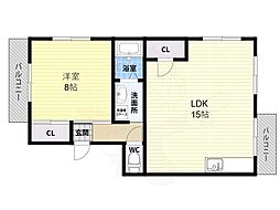 間取図画像 1LDK
