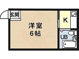 ハイツ遠藤 1Kの間取図画像