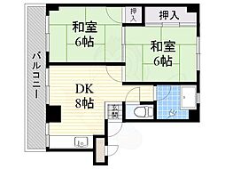 旭ヶ丘コーポラス 西棟 2階