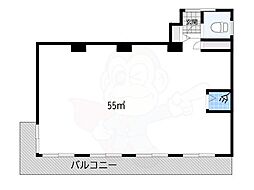 プリマベーラ藤井寺 ワンルームの間取図画像