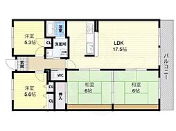 メゾンドールウイングヒルズ3番館 4LDKの間取図画像