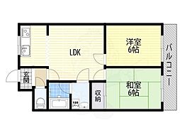 アーバン・サンシャイン 2LDKの間取図画像