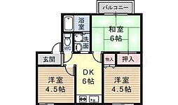 Twin Hill松幸苑2号棟 3階/-
