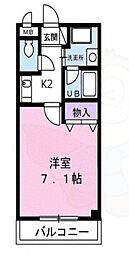シエロ・ベージョ 1Kの間取図画像