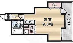 ハイネス石川 ワンルームの間取図画像