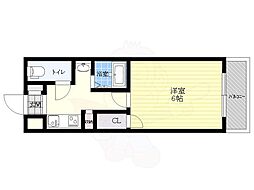 ハイツ岡本 1Kの間取図画像