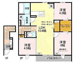トリシア東太子 3LDKの間取図画像