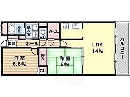ステラコート 2LDKの間取図画像