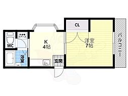 エステート高安A棟 1階/-