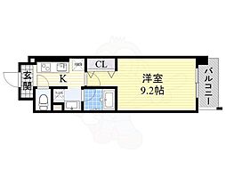 G・クレセント 1Kの間取図画像
