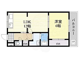 グレイスフルコーポイチカワ 1LDKの間取図画像
