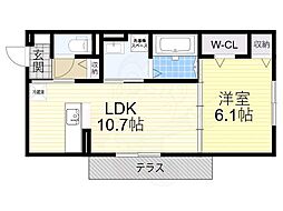 ラフィーネ八尾東 1階/-