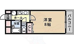 アジュール 1Kの間取図画像