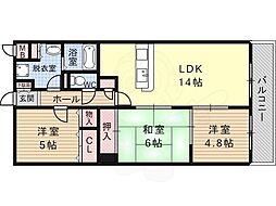 グラデュール 3LDKの間取図画像