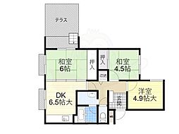 メゾン芝花 3DKの間取図画像