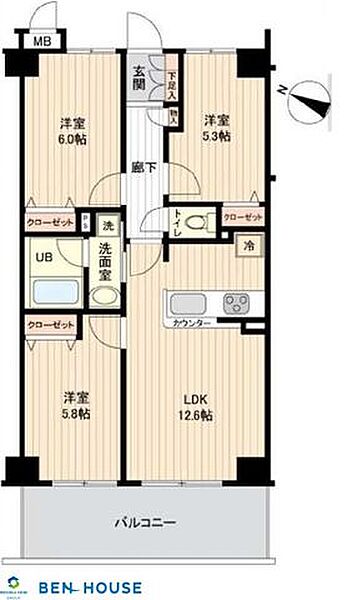 間取りを拡大表示