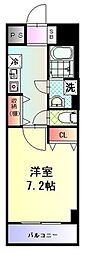 Soleil 1Kの間取図画像