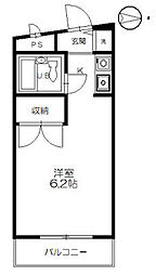 イーストピーク1 ワンルームの間取図画像