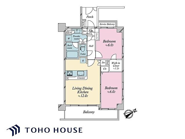 間取り 〜ベルジュール武蔵野〜 2階/-