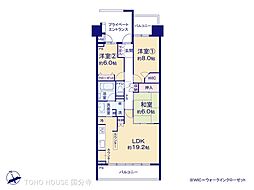 グランジオ武蔵野 3LDKの間取図画像