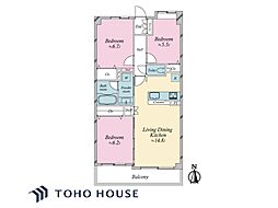 ダイアパレス志木5ウィンザーフラッツ 3LDKの間取図画像