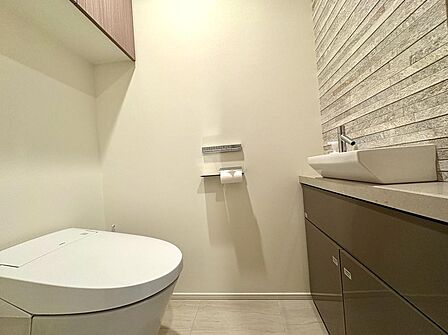使用後すぐに手を洗うことができ、衛生的なトイレです。