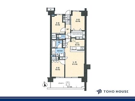 3LDK 間取り