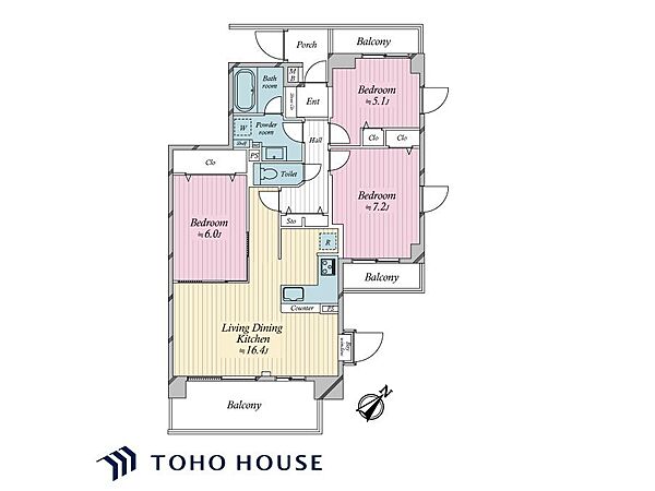 間取りを拡大表示
