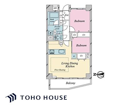 日当たりや通風、使い勝手などを考慮された間取りです。仕様などの詳細はお問い合わせください。