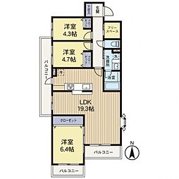 間取図画像 3LDK
