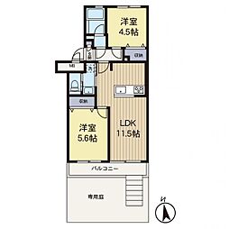 間取図画像 2LDK