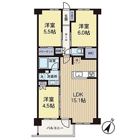 【間取り】商業施設も近くて便利な立地です。