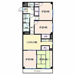 ベルウッドプラザ 4LDKの間取図画像