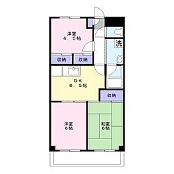 南住吉ハイツ 3DKの間取図画像