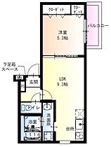 兵庫県尼崎市東園田町２丁目（賃貸アパート1LDK・1階・35.25㎡） その2