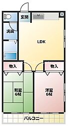 間取図画像 2LDK