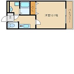 SHIKOKU8 1Kの間取図画像