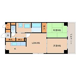 ラクシュミー常光寺 2LDKの間取図画像