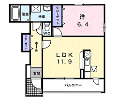 SKYガーデン 103 ｜ 埼玉県所沢市大字荒幡853-1（賃貸アパート1LDK・1階・45.12㎡） その2