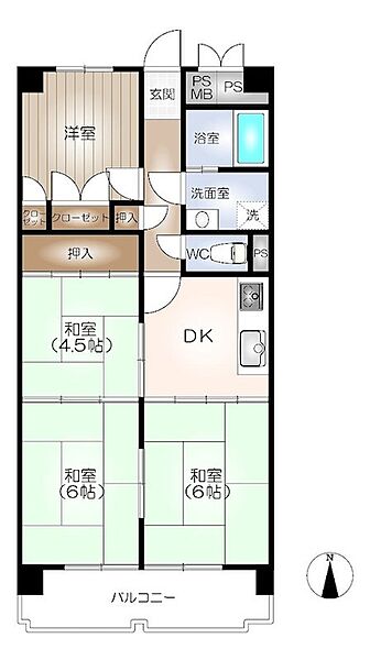 間取りを拡大表示